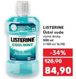 Kaufland Listerine ústní voda nabídka