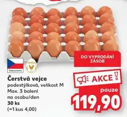 Kaufland ČERSTVÁ VEJCE nabídka