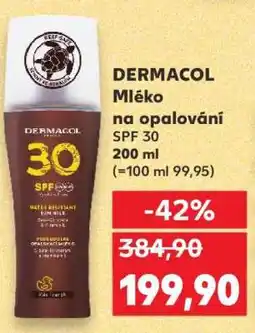 Kaufland DERMACOL MLÉKO NA OPALOVÁNÍ SPF 30 nabídka