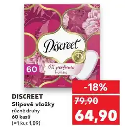 Kaufland Discreet Slipové vložky nabídka