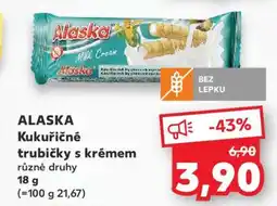 Kaufland Alaska kukuřičné trubičky s krémem nabídka