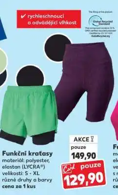 Kaufland Funkční kraťasy nabídka