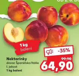 Kaufland Nektarinky nabídka