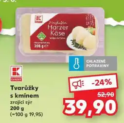 Kaufland Tvarůžky s kmínem nabídka