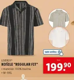 Lidl LIVERGY KOŠILE REGULAR FIT nabídka