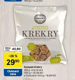 Tesco Kompek krekry nabídka
