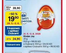 Tesco Kinder joy nabídka