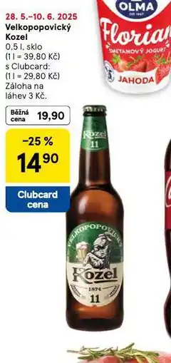 Tesco Pivo velkopopovický kozel 11 nabídka