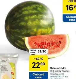 Tesco Meloun vodní nabídka