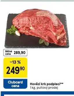 Tesco Hovězí krk podplecí nabídka