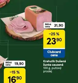 Tesco Krahulík dušená šunka zauzená nabídka