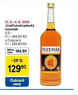Tesco Jidřichohradecký tuzemák nabídka