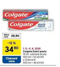 Tesco Colgate zubní pasta nabídka
