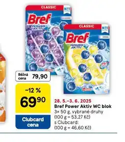 Tesco Bref power aktiv wc blok nabídka
