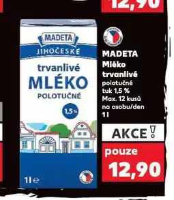 Kaufland Trvanlivé mléko 1,5% nabídka