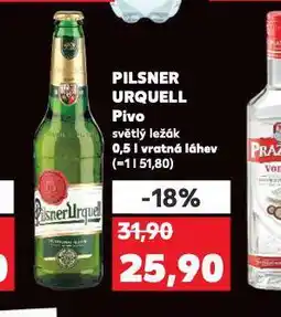 Kaufland Pivo pilsner urquell nabídka