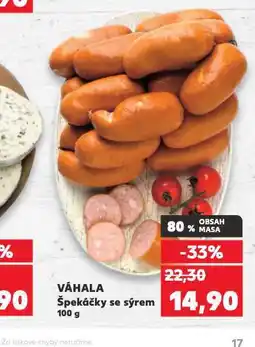 Kaufland Špekáčky se sýrem nabídka