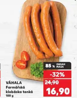 Kaufland Farmářská klobása tenká nabídka
