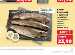 Kaufland Pstruh celý v bylinkové marinádě nabídka