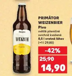 Kaufland Pivo primátor weizenbier nabídka