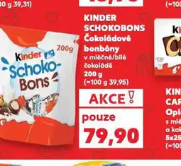Kaufland Kinder schokobons čokoládové bonbóny nabídka
