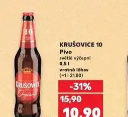Kaufland Pivo krušovice 10 nabídka
