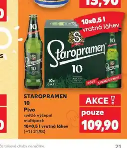 Kaufland Pivo staropramen 10 nabídka