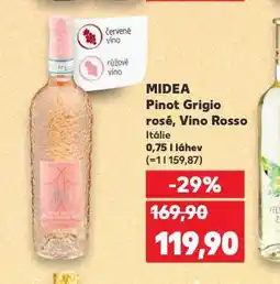 Kaufland Midea vino rosso nabídka