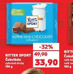 Kaufland Ritter sport čokoláda nabídka
