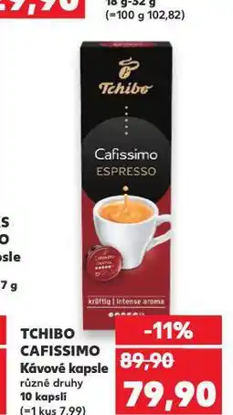 Kaufland Tchibo cafissimo kávové kapsle nabídka