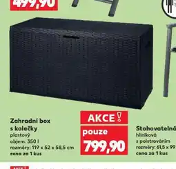 Kaufland Zahradní box s kolečky nabídka