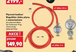 Kaufland Plynová hadice / regulátor tlaku plynu s manometrem nabídka