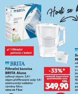 Kaufland Brita filtrační konvice brita aluna nabídka