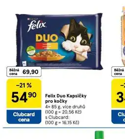 Tesco Felix duo kapsičky pro kočky nabídka