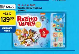 Tesco Razítkovánky tlapková patrola nabídka