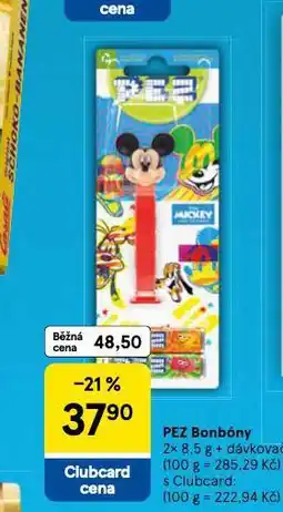 Tesco Pez bonbóny nabídka