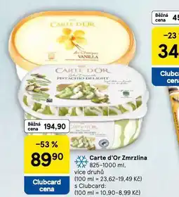 Tesco Zmrzlina carte d´or nabídka