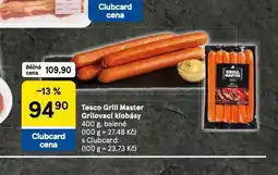 Tesco Grilovací klobásy nabídka