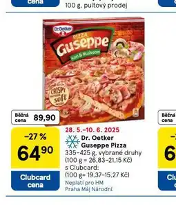 Tesco Dr. oetker guseppe pizza nabídka