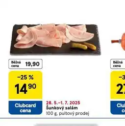 Tesco Šunkový salám nabídka