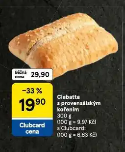 Tesco Ciabatta s provensálským kořením nabídka