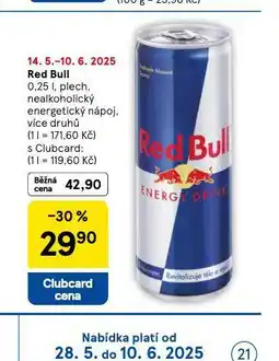 Tesco Red bull nabídka