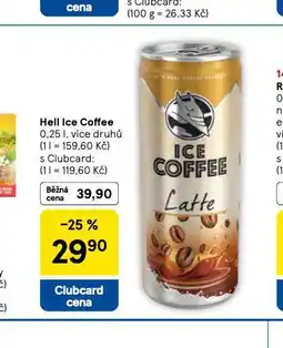 Tesco Heli ice coffee nabídka