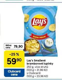 Tesco Lay´s smažené bramborové lupínky nabídka