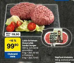 Tesco Dvouručák hovězí burger nabídka