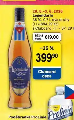 Tesco Legendario nabídka