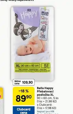 Tesco Bella happy přebalovací podložka xl nabídka