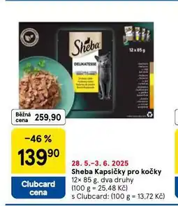 Tesco Sheba kapsičky pro kočky nabídka