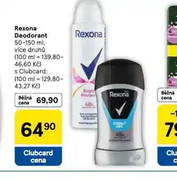 Tesco Rexona deodorant nabídka