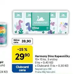 Tesco Harmony dino kapesníčky nabídka